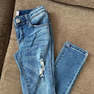 Girls Distressed Skinny Jeans